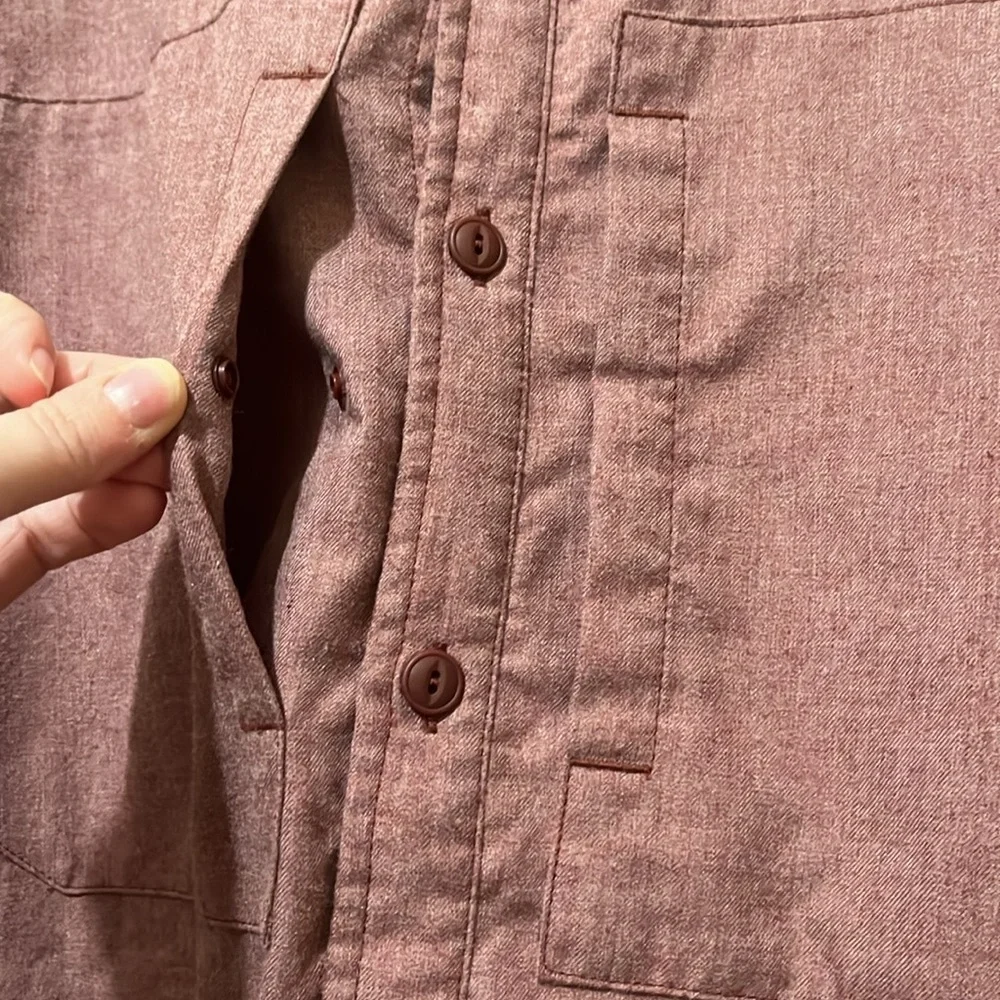 insulated button down - Picture 2 of 4